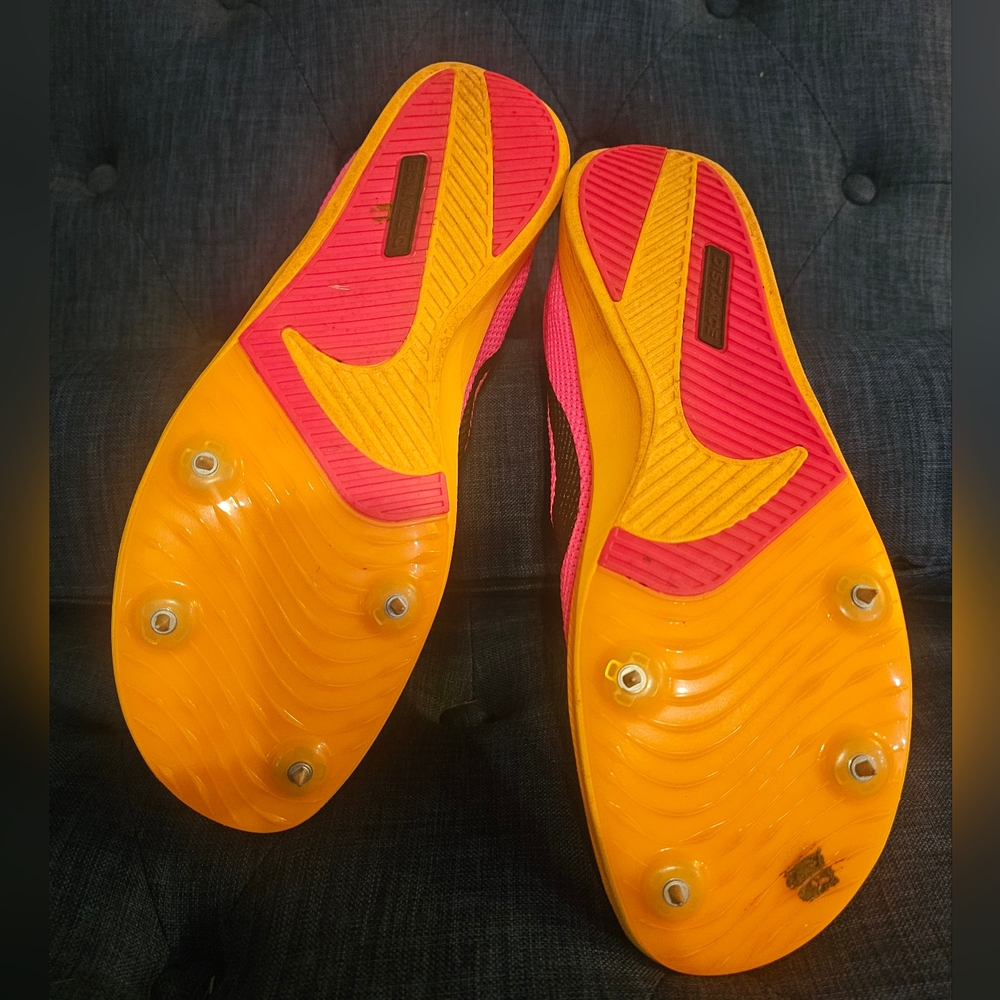 Nike Pink and Yellow Athletic Shoes - Picture 2 of 9